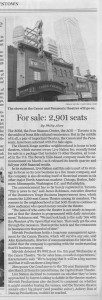 For sale: 2,901 seats