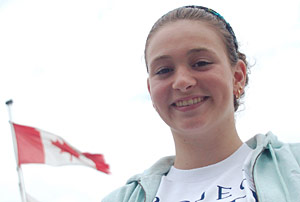 RECORD BEATER: Jade Scognamillo of Vaughan Aquatic Club is getting ready to swim across Lake Ontario. (Philip Alves/Vaughan Today)